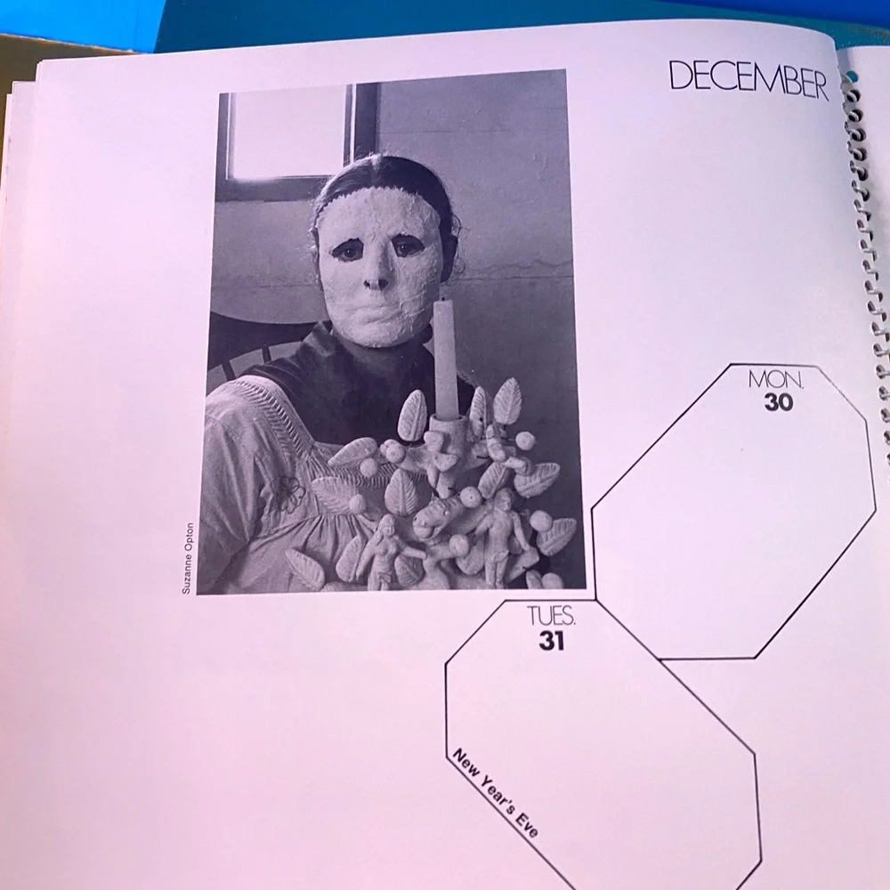 Vintage Rolling Stone Book of Days 1974 Calendar Book Unused, 8.5”x8.5”